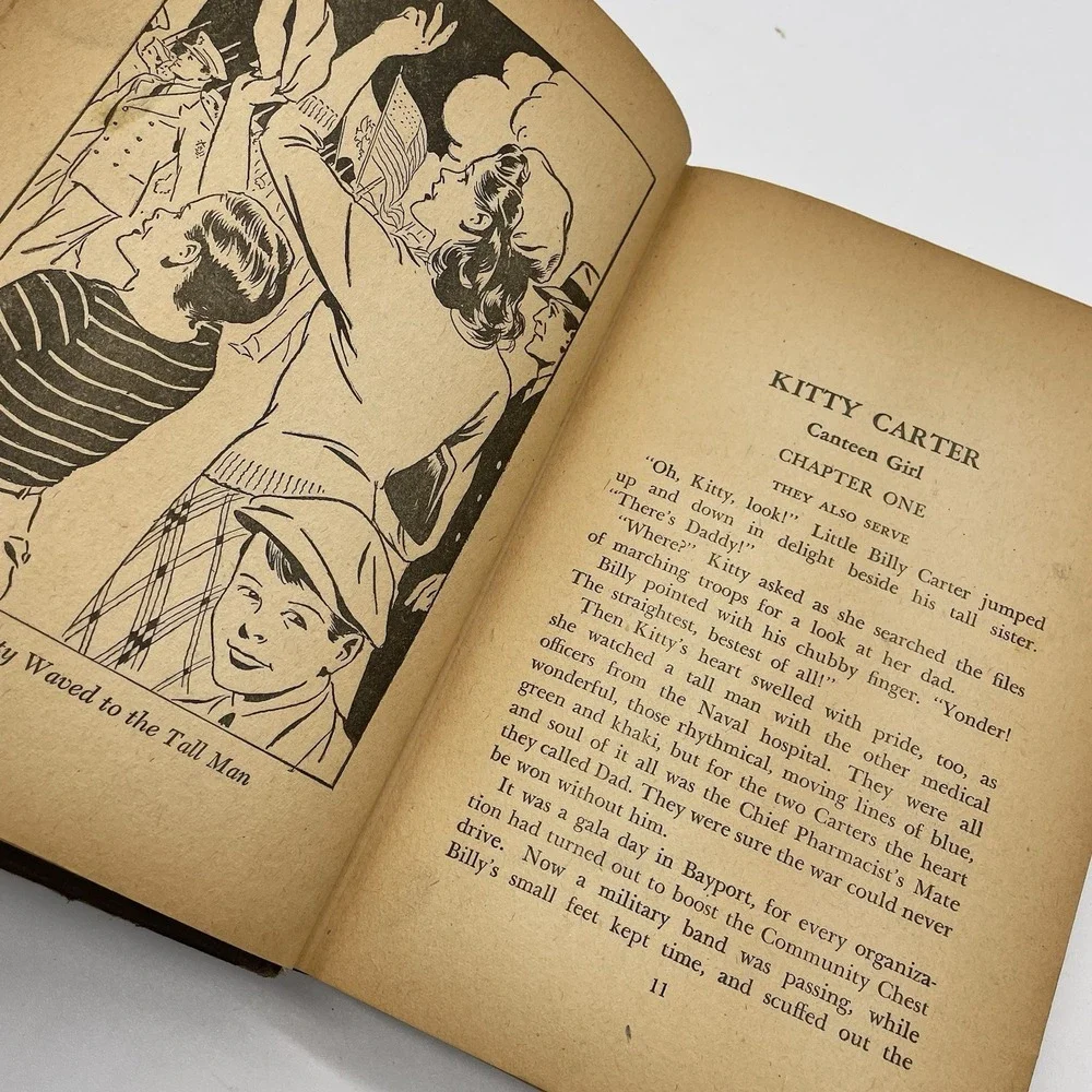 Kitty Carter: Canteen Girl,‎ 1944 1st Ed, Whitman Fighters for Freedom, Radford